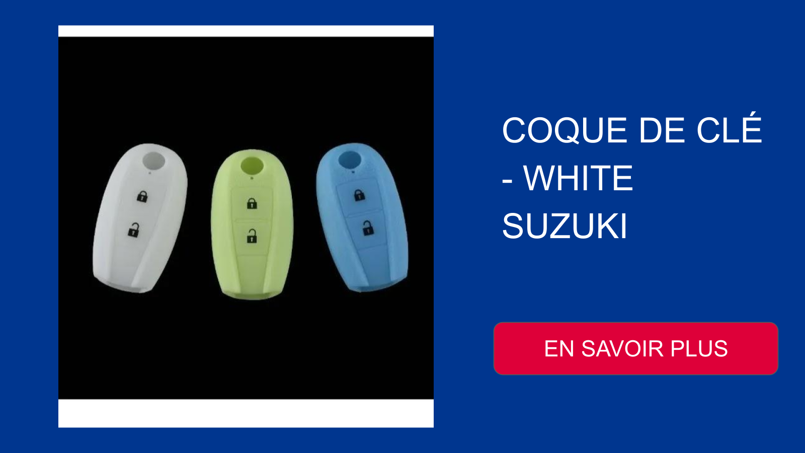 COQUE DE CLÉ - WHITE SUZUKI